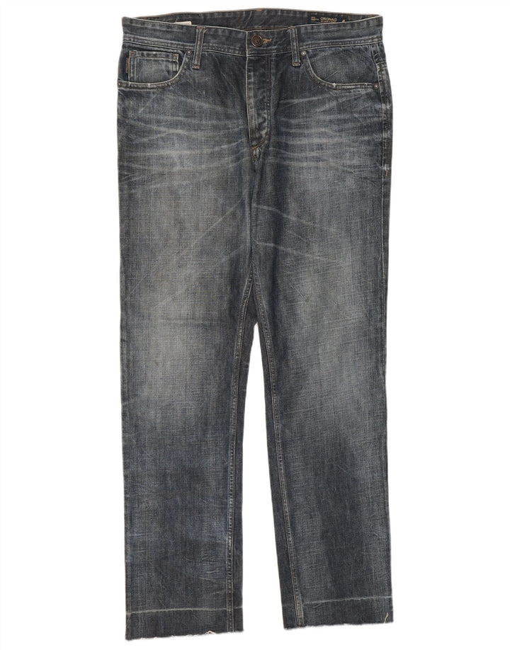Jack & Jones Ανδρικό τζιν ίσιο W34 L31 Navy Blue