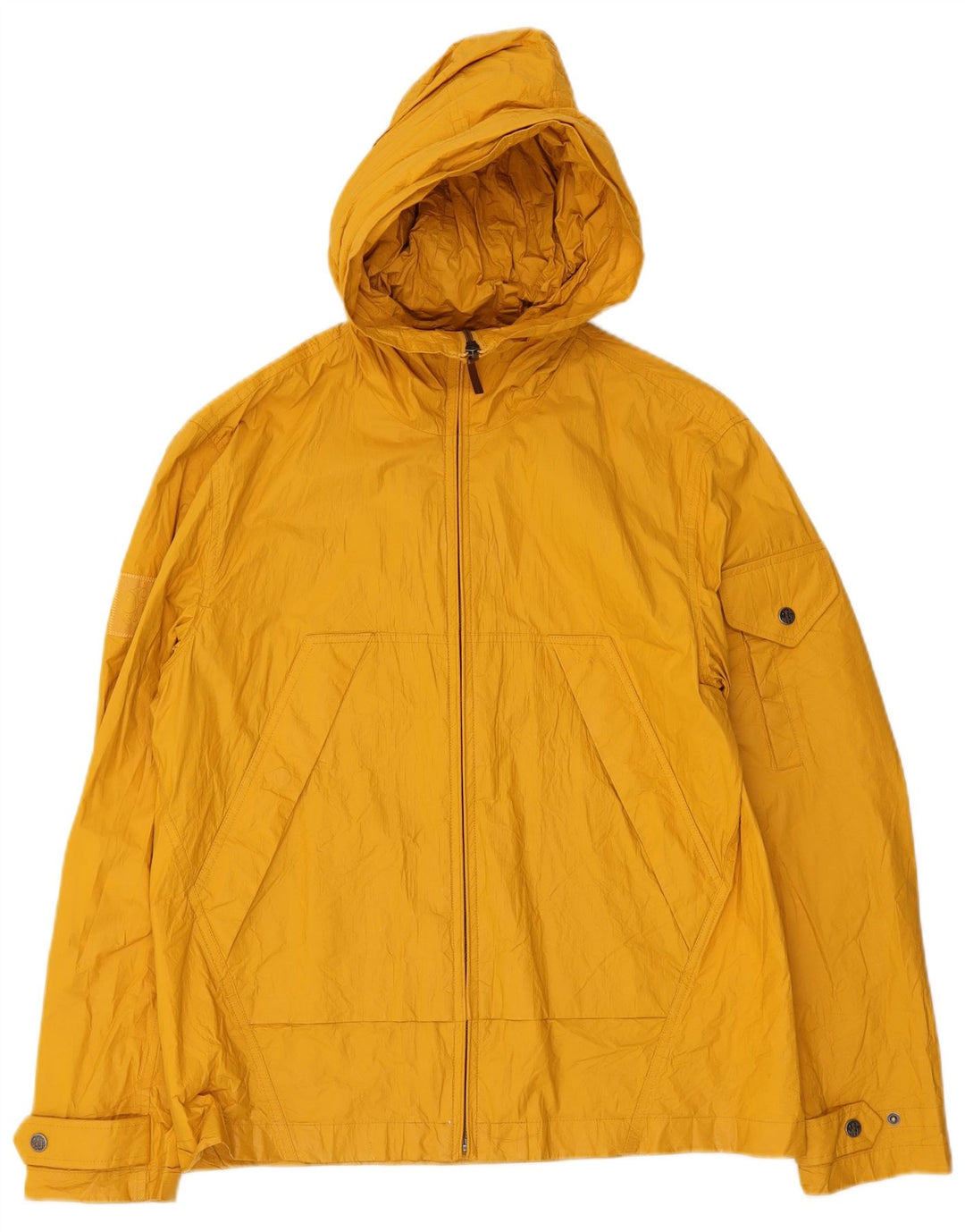 Ανδρικό μπουφάν βροχής με κουκούλα Pretty Green UK 40 Large Yellow