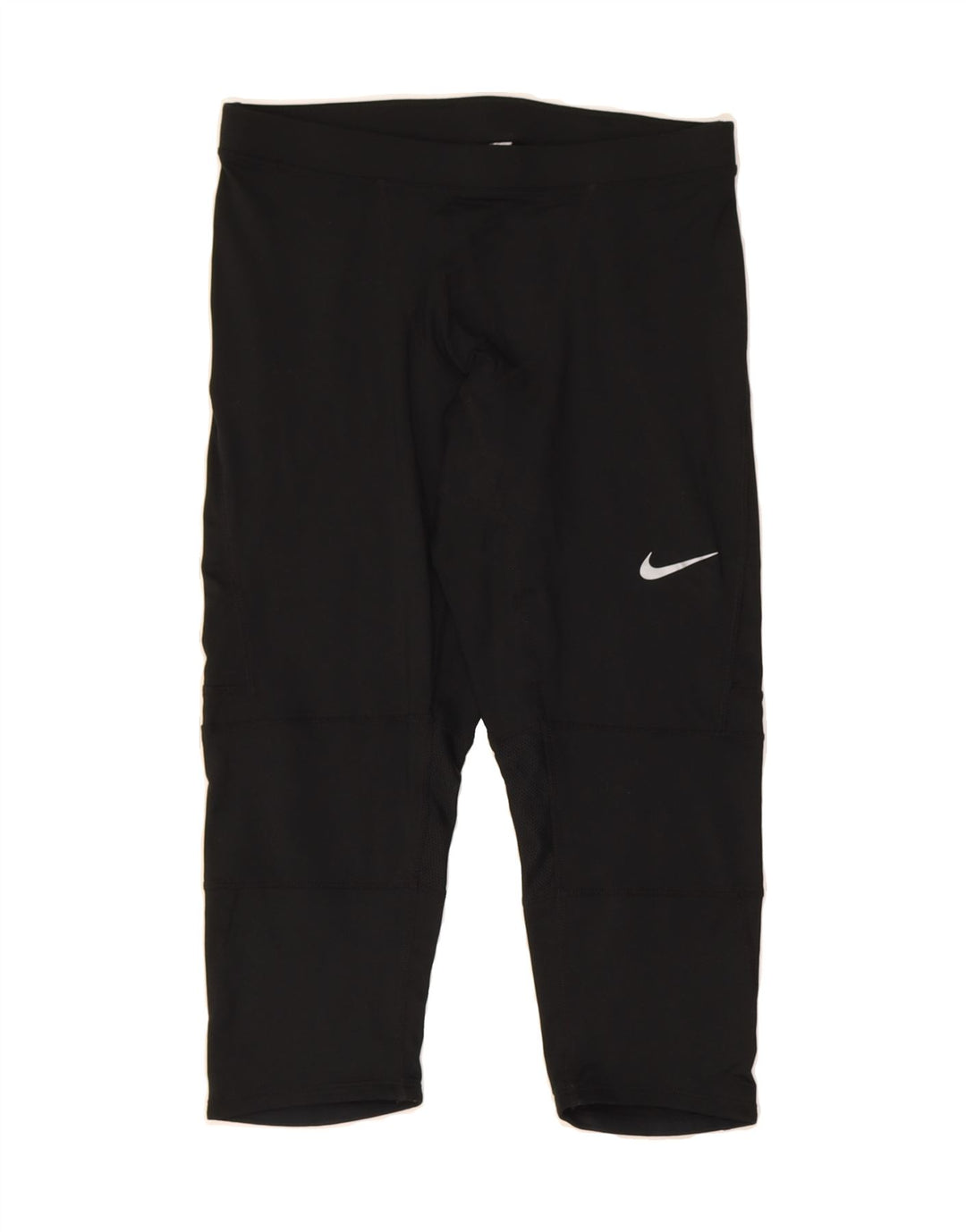 NIKE Womens Dri Fit Capri Tracksuit Trousers UK 12 Medium Black Vintage Nike and Second-Hand Nike from Messina Hembry 