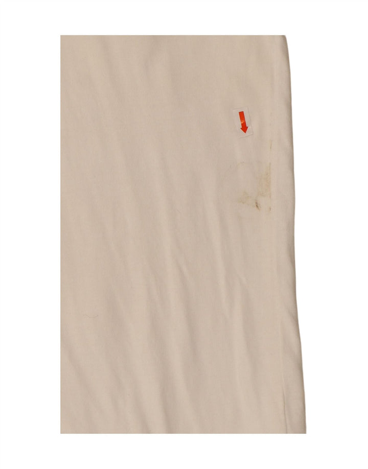 CHAMPION Mens Graphic Top Long Sleeve 2XL White Cotton