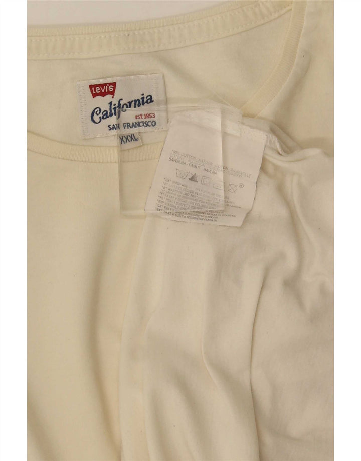Ανδρικό T-Shirt Levi's Top 3XL από λευκό βαμβακερό