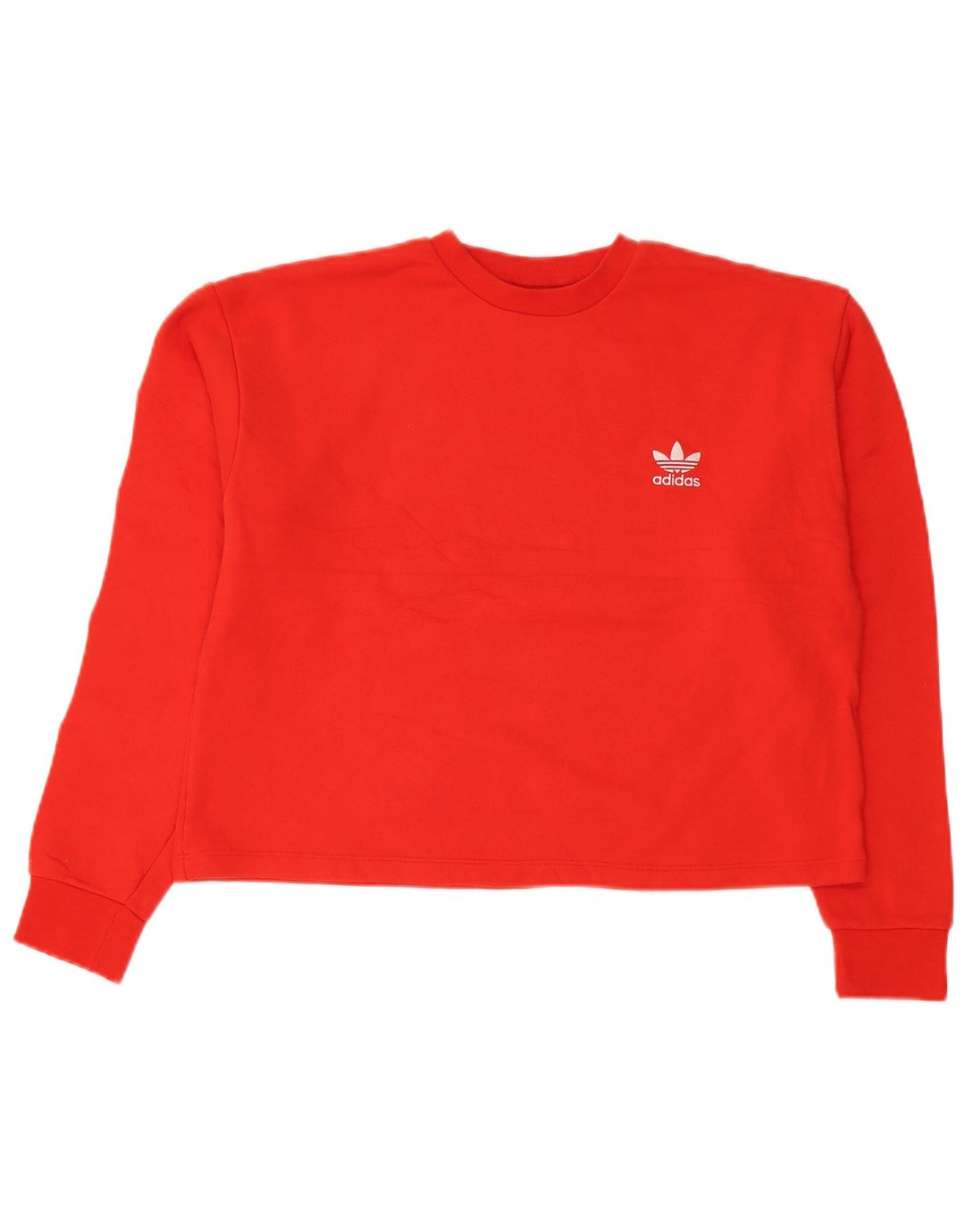 Γυναικείο φούτερ Adidas Crop Graphic Jumper UK 16 μεγάλο κόκκινο βαμβακερό