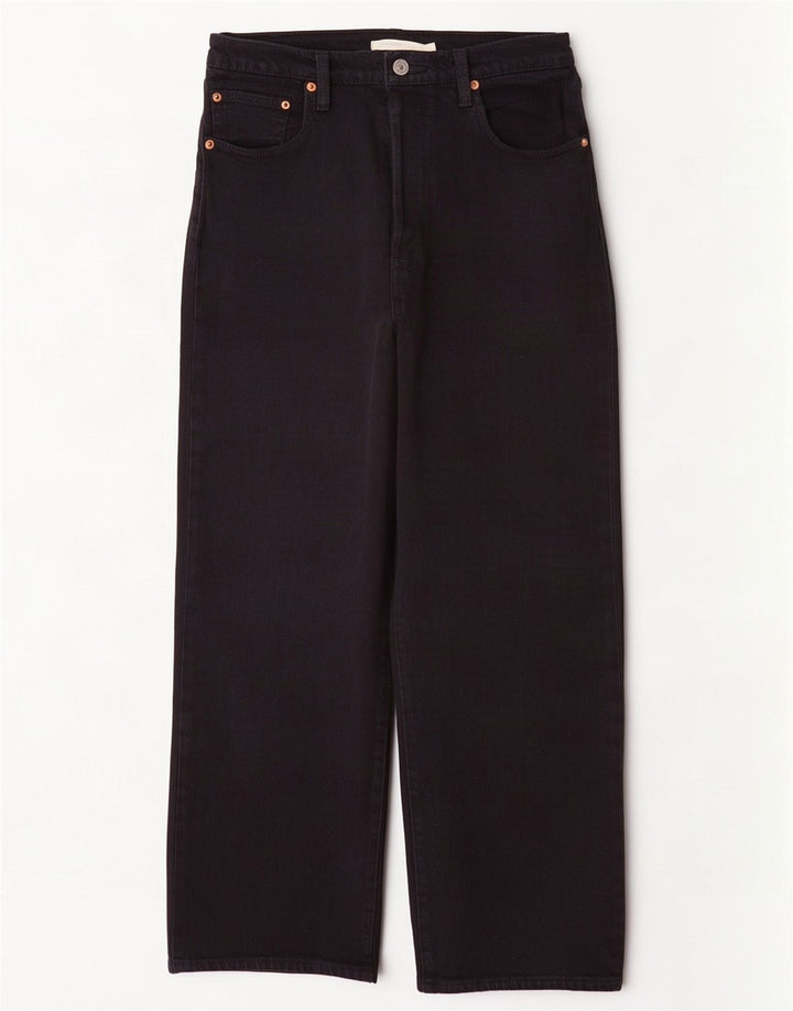 Γυναικείο Levi's Ribcage Straight Jeans W29 L27 Μαύρο βαμβακερό