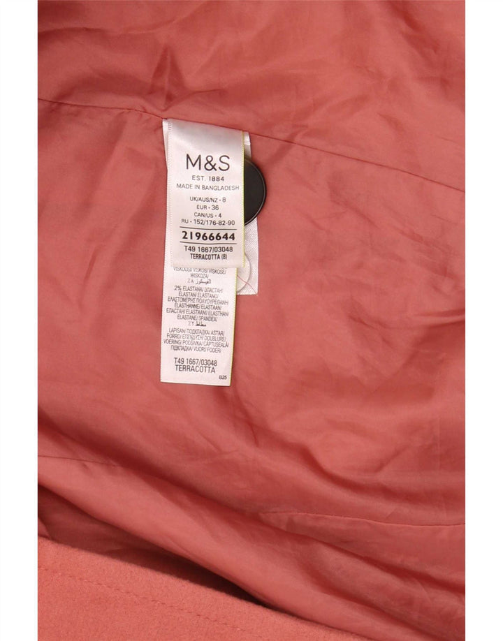 Marks & Spencer Γυναικείο Πανωφόρι UK 8 Small Pink Polyester