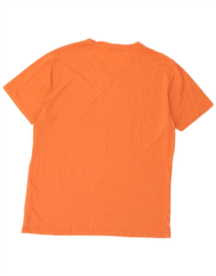 MASSIMO DUTTI Ανδρικό T-Shirt Top XL Πορτοκαλί βαμβακερό