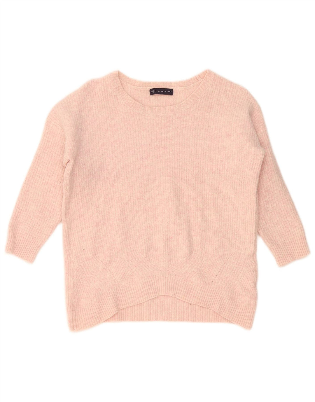 Marks & Spencer Γυναικείο πουλόβερ με λαιμόκαυστο UK 14 Medium Pink