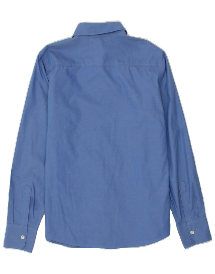 EDDIE BAUER Womens Shirt UK 6 XS Blue Cotton Vintage Eddie Bauer and Second-Hand Eddie Bauer from Messina Hembry 