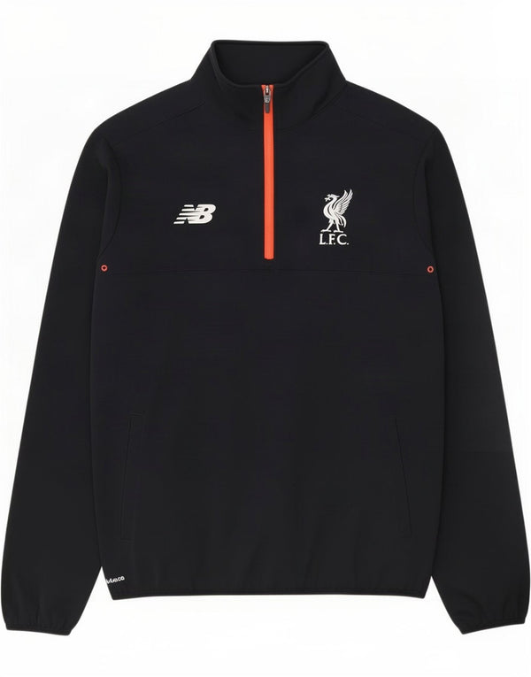 New Balance Ανδρική φόρμα πουλόβερ με φερμουάρ Liverpool Top Large Μαύρο