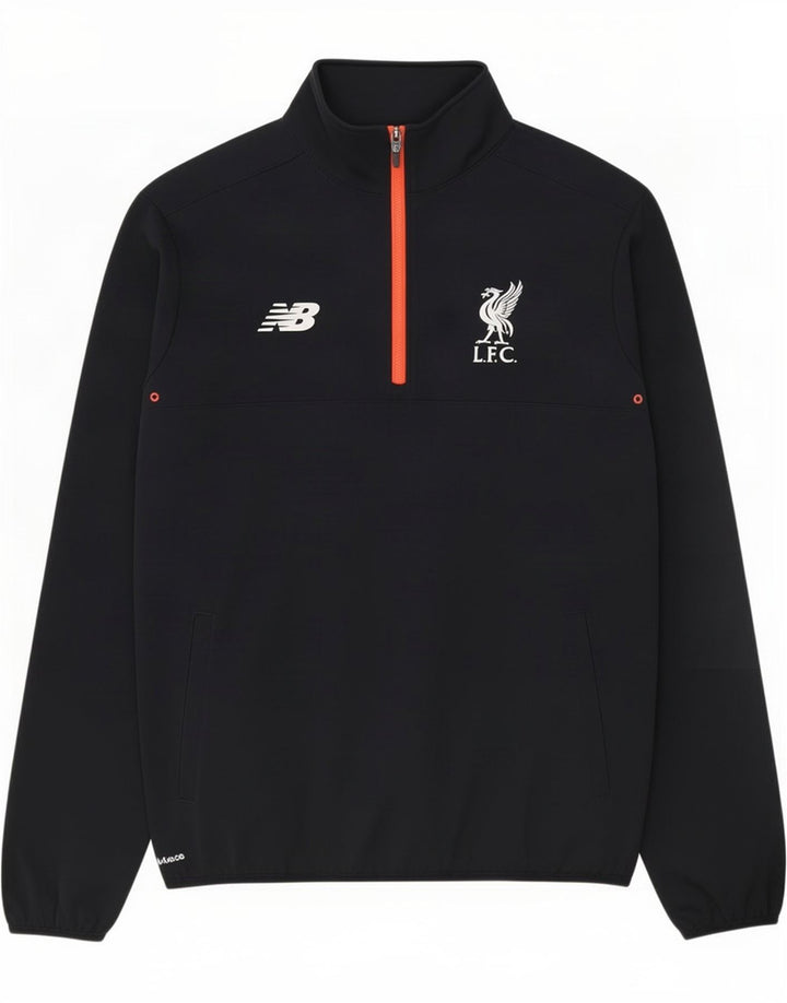 New Balance Ανδρική φόρμα πουλόβερ με φερμουάρ Liverpool Top Large Μαύρο