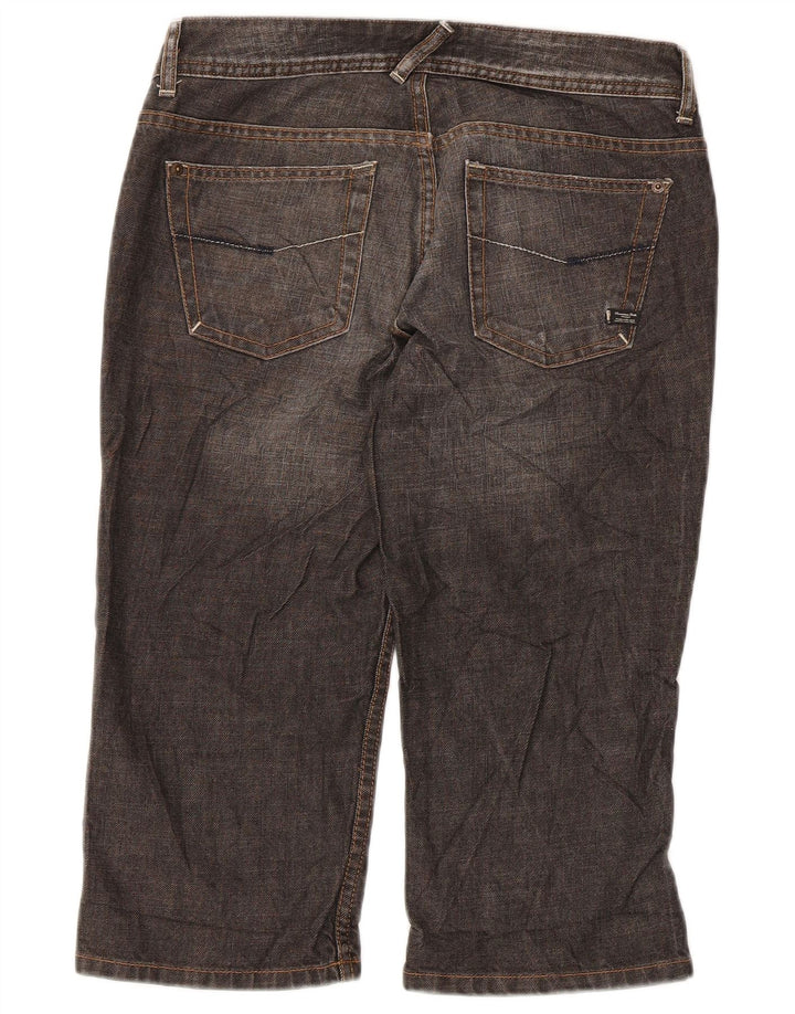 Massimo Dutti Γυναικείο τζιν σορτς βερμούδα W28 μεσαίο γκρι βαμβακερό