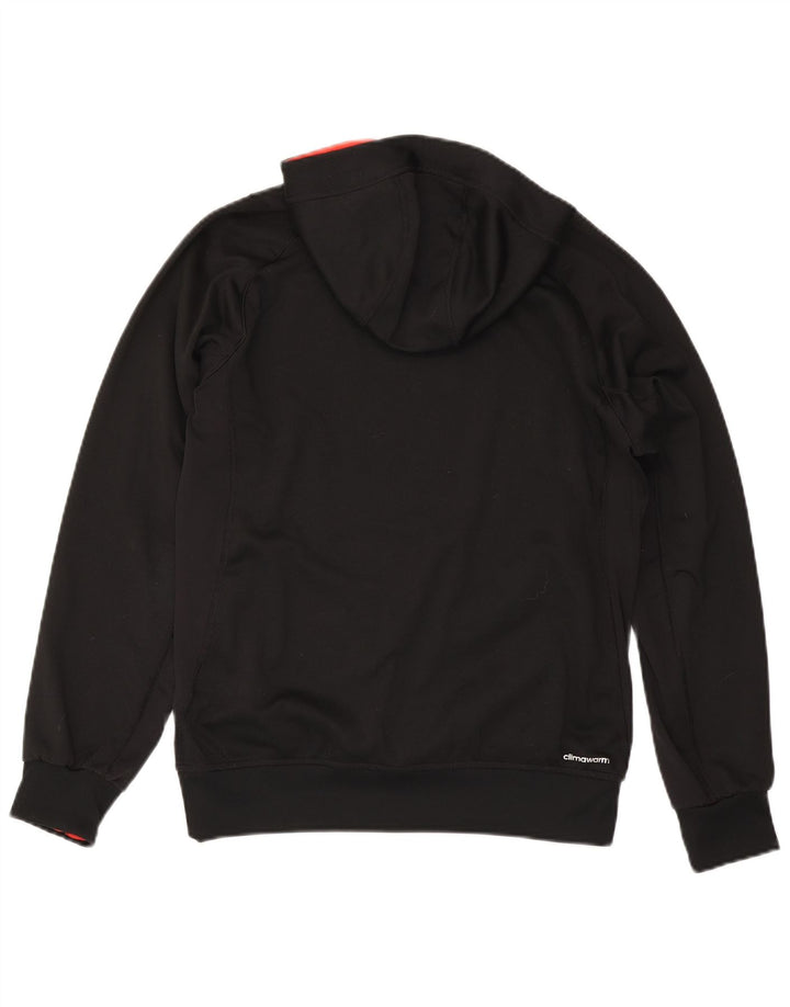 Adidas Mens Climawarm Hoodie Jumper Μικρός Μαύρος Πολυεστέρας