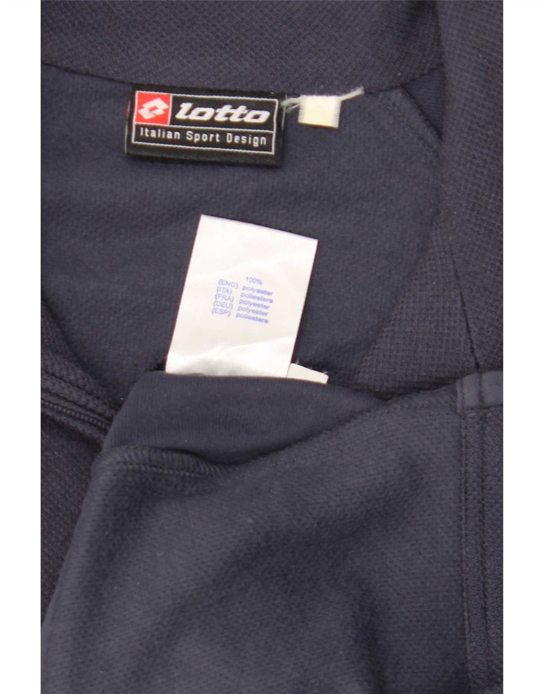 Ανδρική φόρμα Lotto Top Jacket UK 40/42 Large Navy Blue Polyester