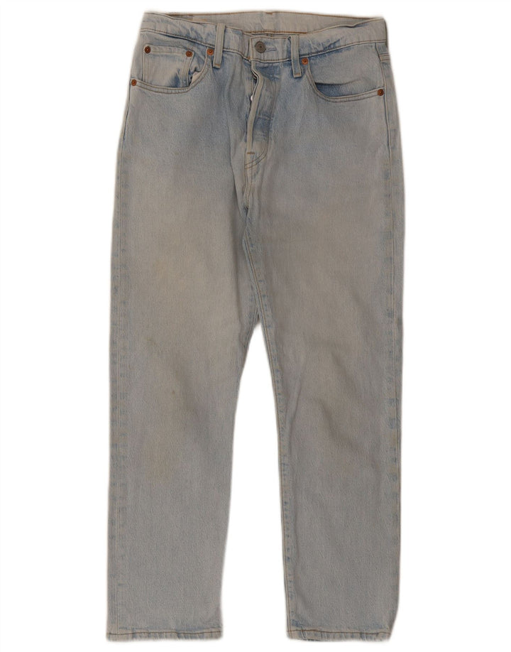 Levi's Mens 501 Cropped Jeans W29 L26 Blue Cotton