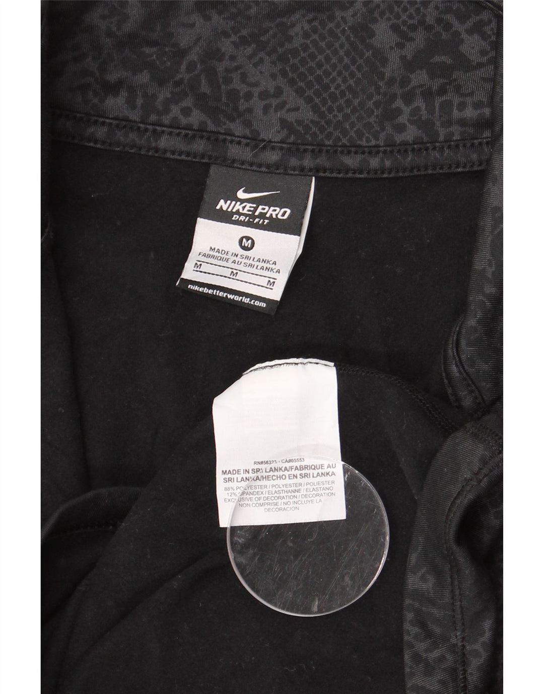 Γυναικεία φόρμα πουλόβερ NIKE Dri Fit Top 12 μεσαία μαύρα ζωάκια