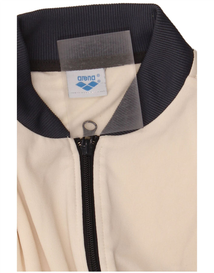 Γυναικεία αθλητική φόρμα γραφικών ARENA Top Jacket UK 12 Medium White Polyester