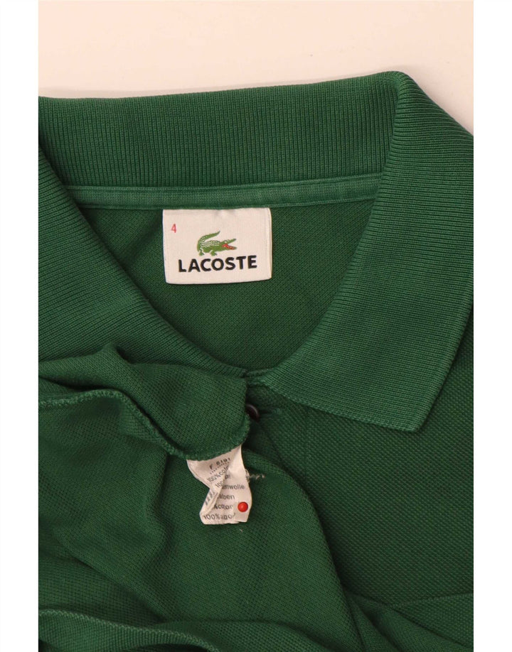 Ανδρικό μπλουζάκι πόλο Lacoste, Μέγεθος 4, Μεσαίο πράσινο βαμβακερό