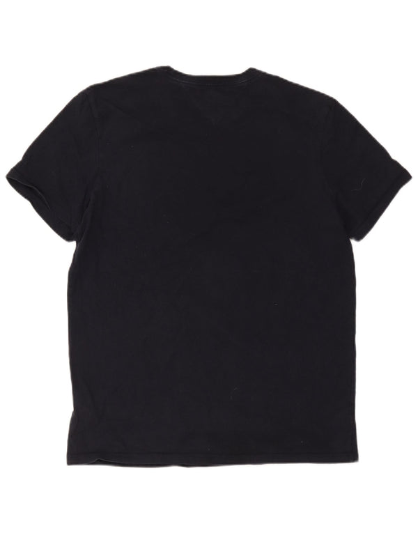 Ανδρικό γραφικό T-Shirt Tommy Hilfiger Τοπ μεσαίου μπλε βαμβακερό