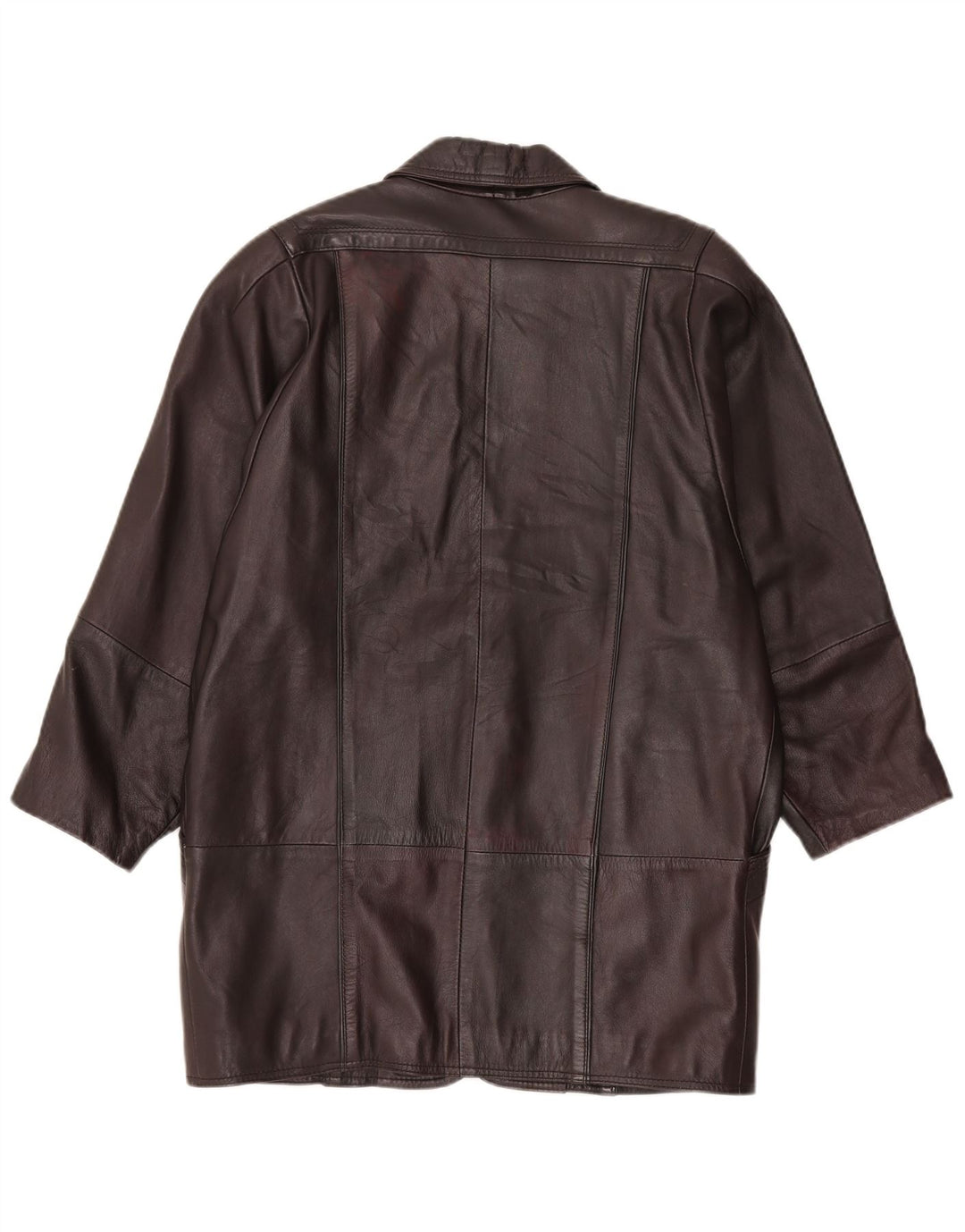 Vintage Γυναικείο Oversized Δερμάτινο Παλτό EU 38 Μεσαίο Καφέ