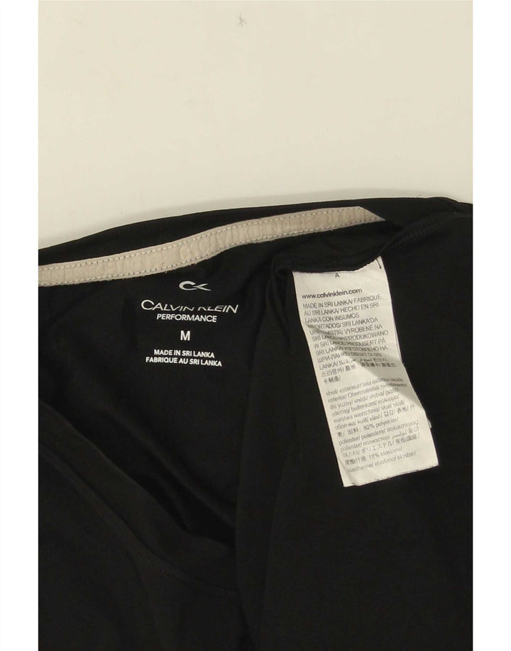 Ανδρικό γραφικό T-Shirt Calvin Klein Top Medium Black Colourblock Πολυεστέρας
