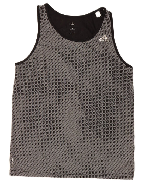 Adidas Ανδρικό γιλέκο Climacool Top Medium μαύρο ριγέ πολυεστέρας