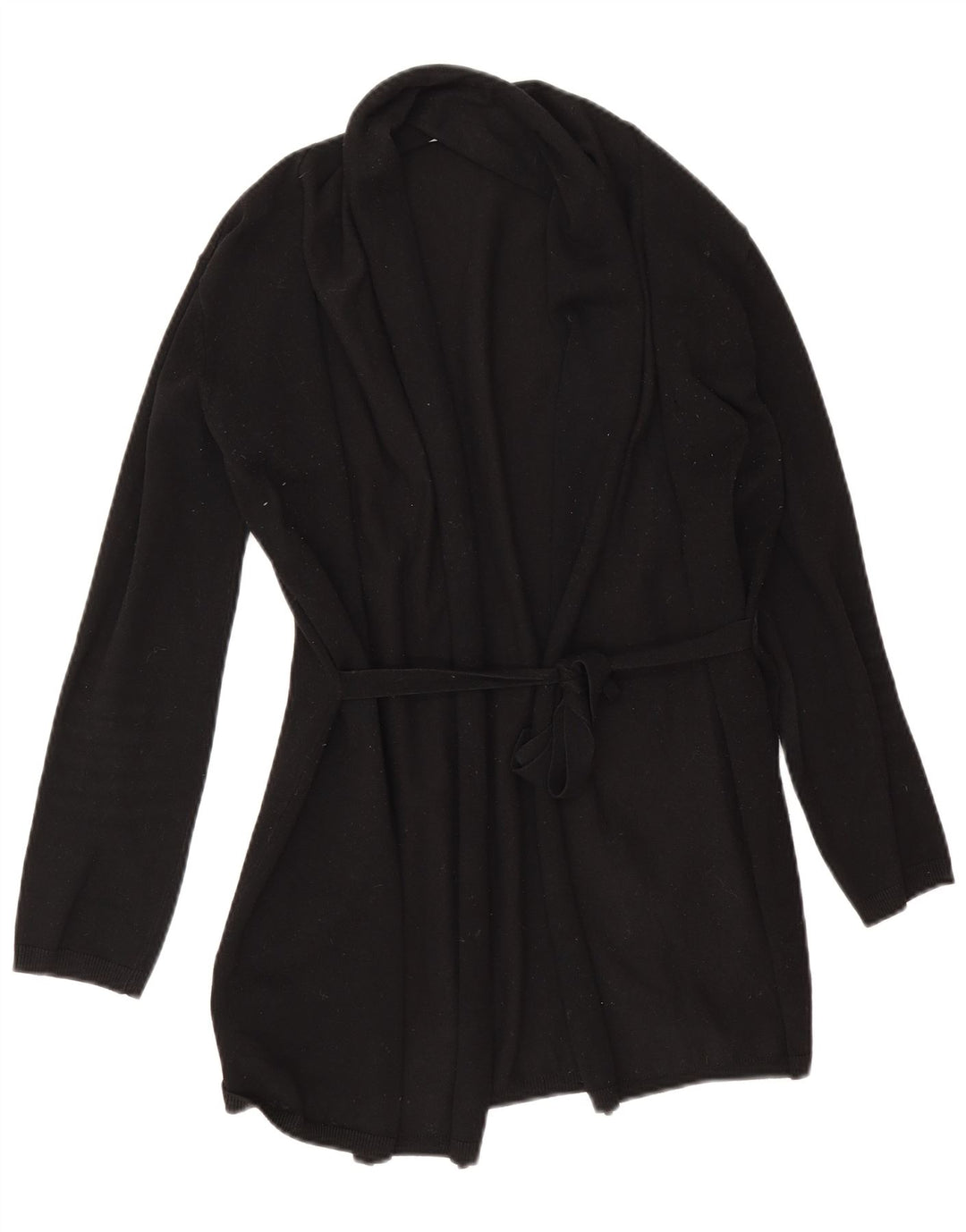 Zara Γυναικείο πουλόβερ ανοιχτό Longline ανοιχτό UK 10 Small Black