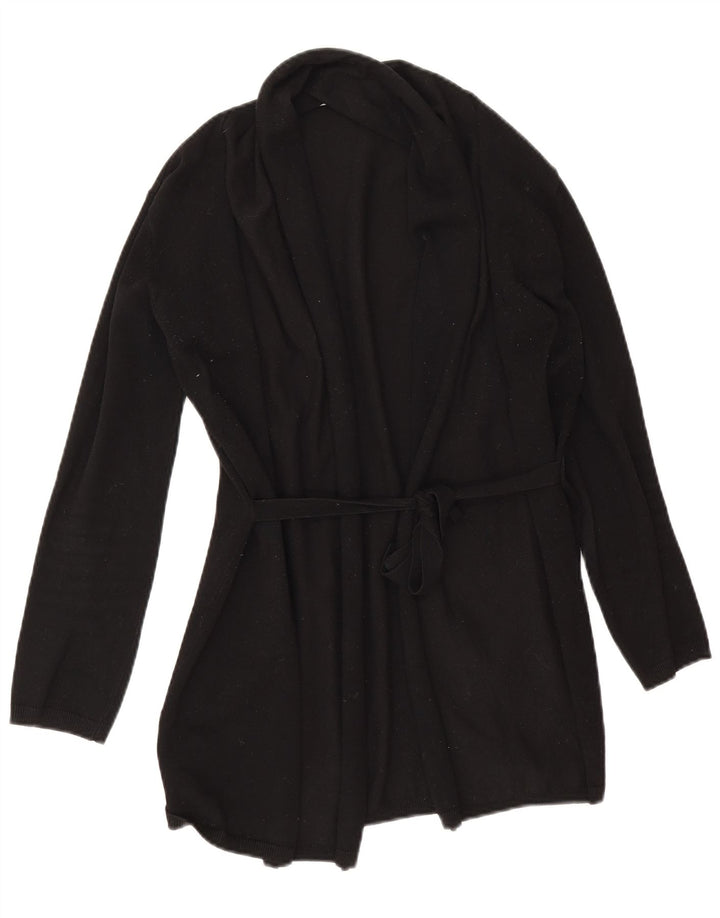Zara Γυναικείο πουλόβερ ανοιχτό Longline ανοιχτό UK 10 Small Black