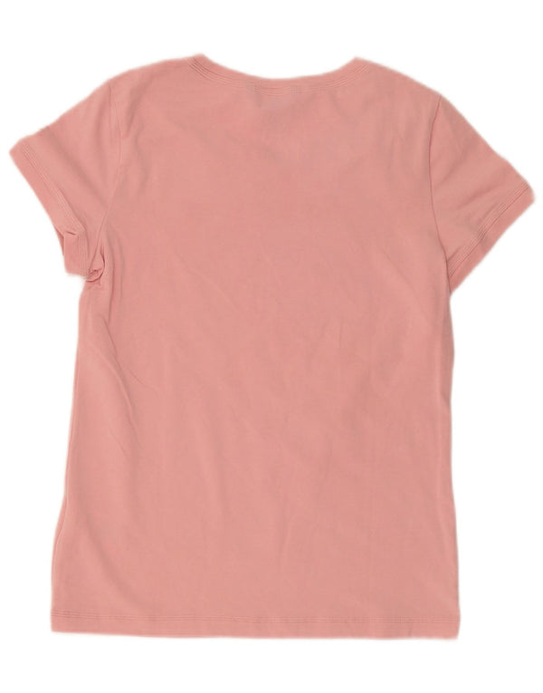 Adidas Γυναικείο T-Shirt Top UK 14 Medium Pink Βαμβακερό