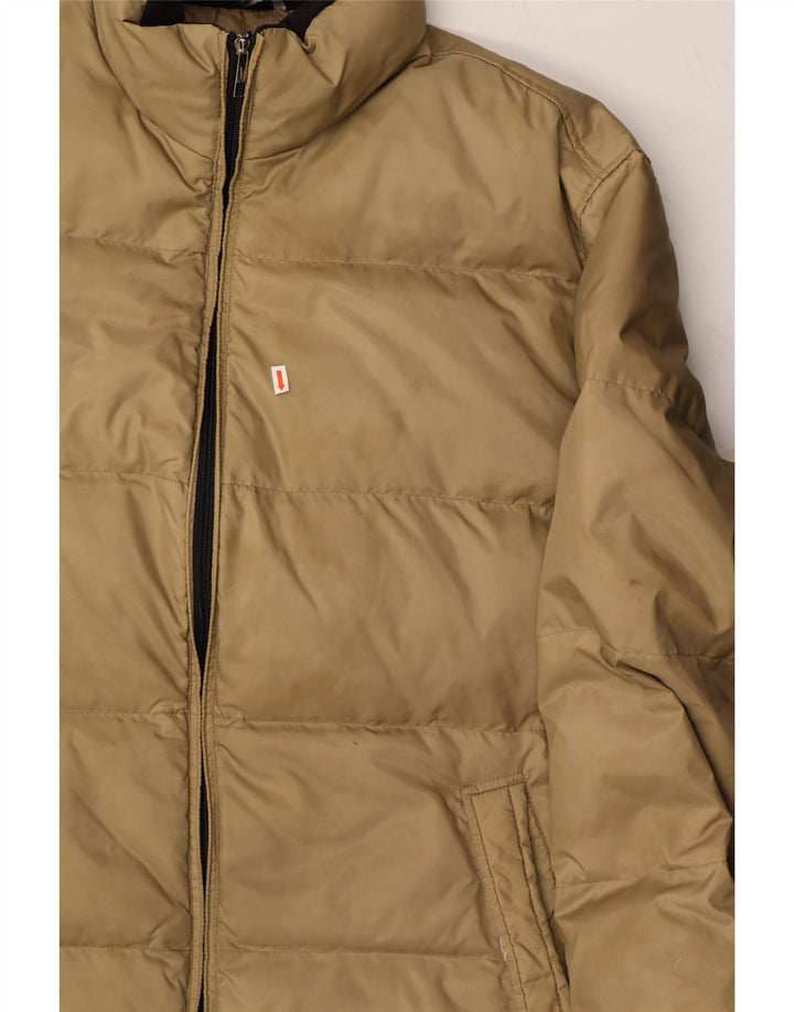 NANGAPARBAT Ανδρικό μπουφάν με επένδυση IT 58 4XL Beige Polyester
