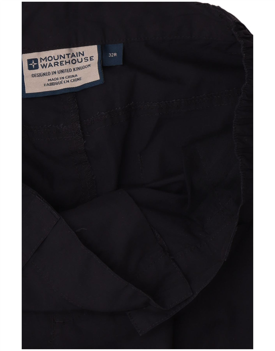 Mountain Warehouse Ανδρικό ίσιο παντελόνι Cargo W32 L32 Navy Blue Polyester