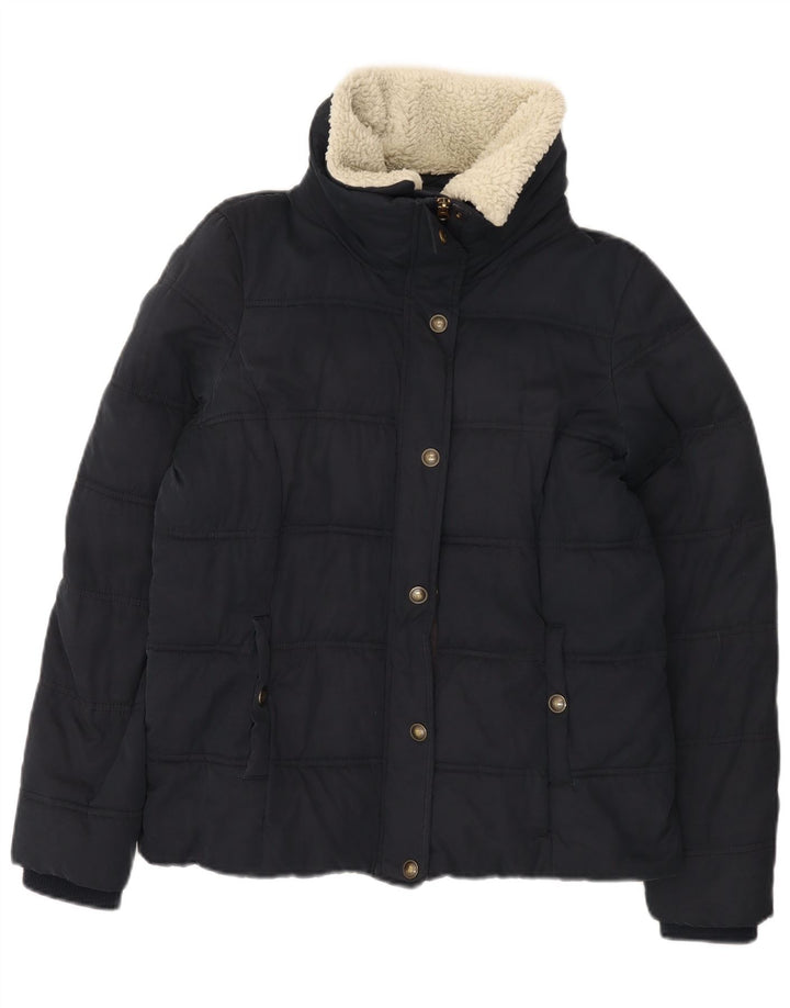 Fat Face Γυναικείο μπουφάν UK 12 Medium Navy Blue Polyester