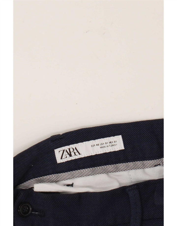 Zara Ανδρικό σορτς Chino EU 40 Medium W31 Navy Blue