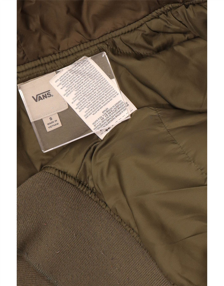 Ανδρικό Vans Hooded Bomber Jacket UK 36 Small Khaki Colorblock Polyester