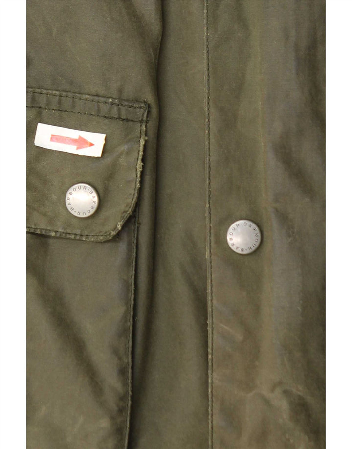 Ανδρικό κερωμένο βαμβακερό μπουφάν Barbour UK 36 Small Green Cotton