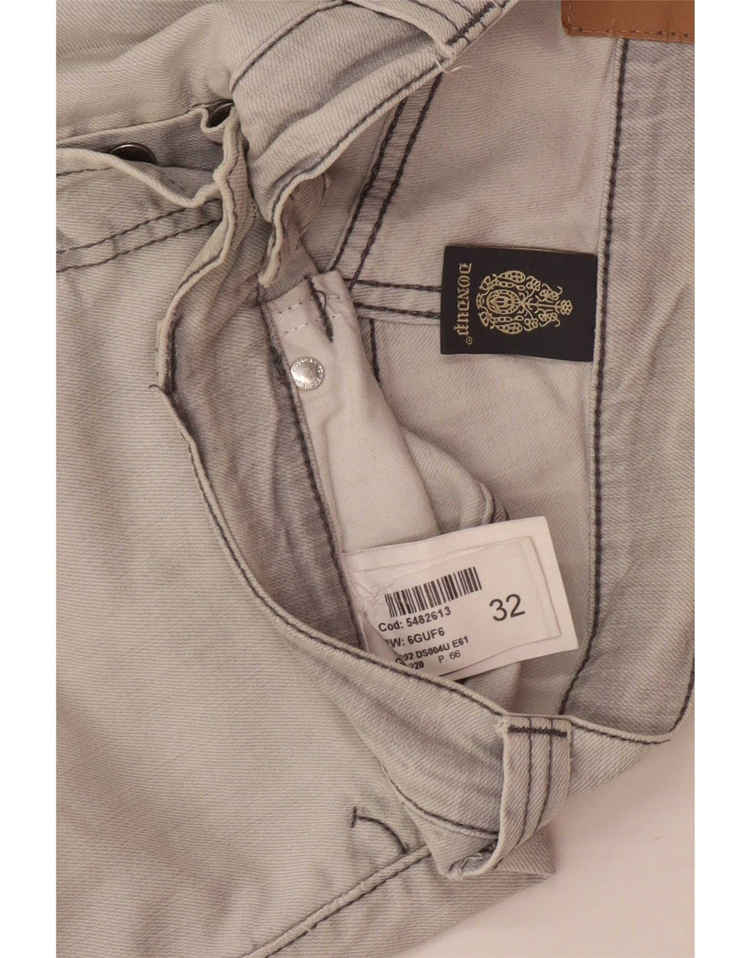 Ανδρικό Slim Jeans Dunlop W32 L29 Γκρι βαμβακερό