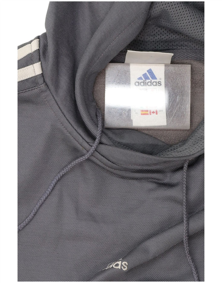 ADIDAS Ανδρικό Hoodie Jumper UK 34/36 Small Grey