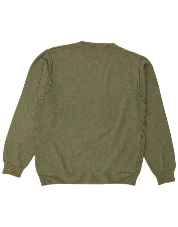 Ανδρικό πουλόβερ Nautica Boat Neck Jumper Μεγάλο Χακί Βαμβακερό