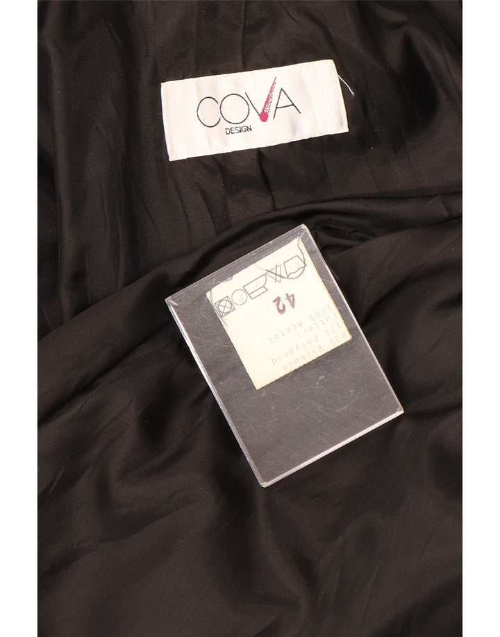 Vintage Γυναικείο Oversized Παλτό με διπλό στήθος IT 42 Medium Grey Viscose