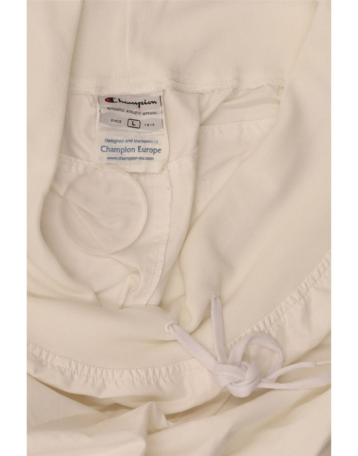 Γυναικεία αθλητική φόρμα CHAMPION Παντελόνι Joggers UK 14 Large White Polyester