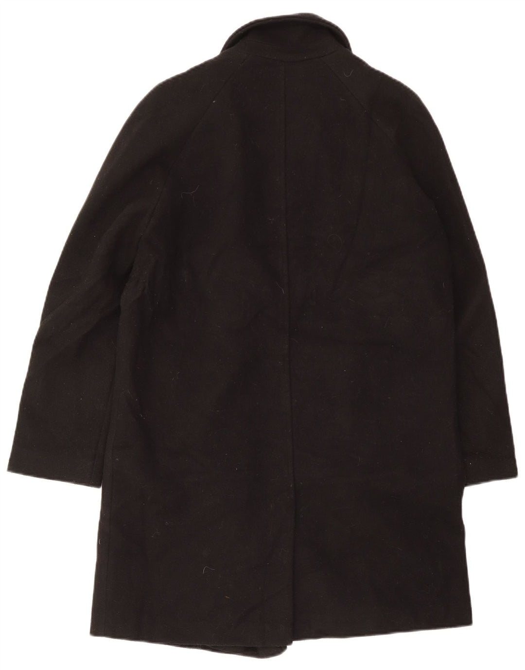 Topshop Γυναικείο παλτό με διπλό στήθος UK 10 Small Black Polyester