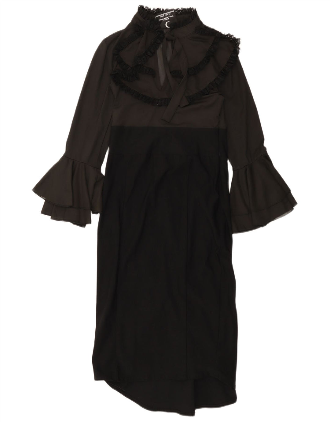 Γυναικείο μακρυμάνικο μάξι φόρεμα KILLSTAR UK 8 Small Black Colourblock