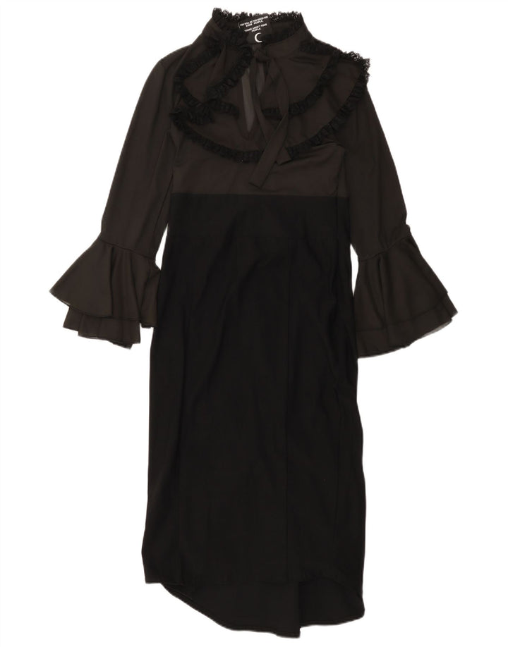 Γυναικείο μακρυμάνικο μάξι φόρεμα KILLSTAR UK 8 Small Black Colourblock