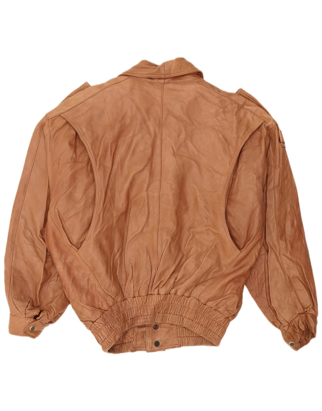 VINTAGE Ανδρικό δερμάτινο μπουφάν UK 44 2XL Καφέ Δερμάτινο