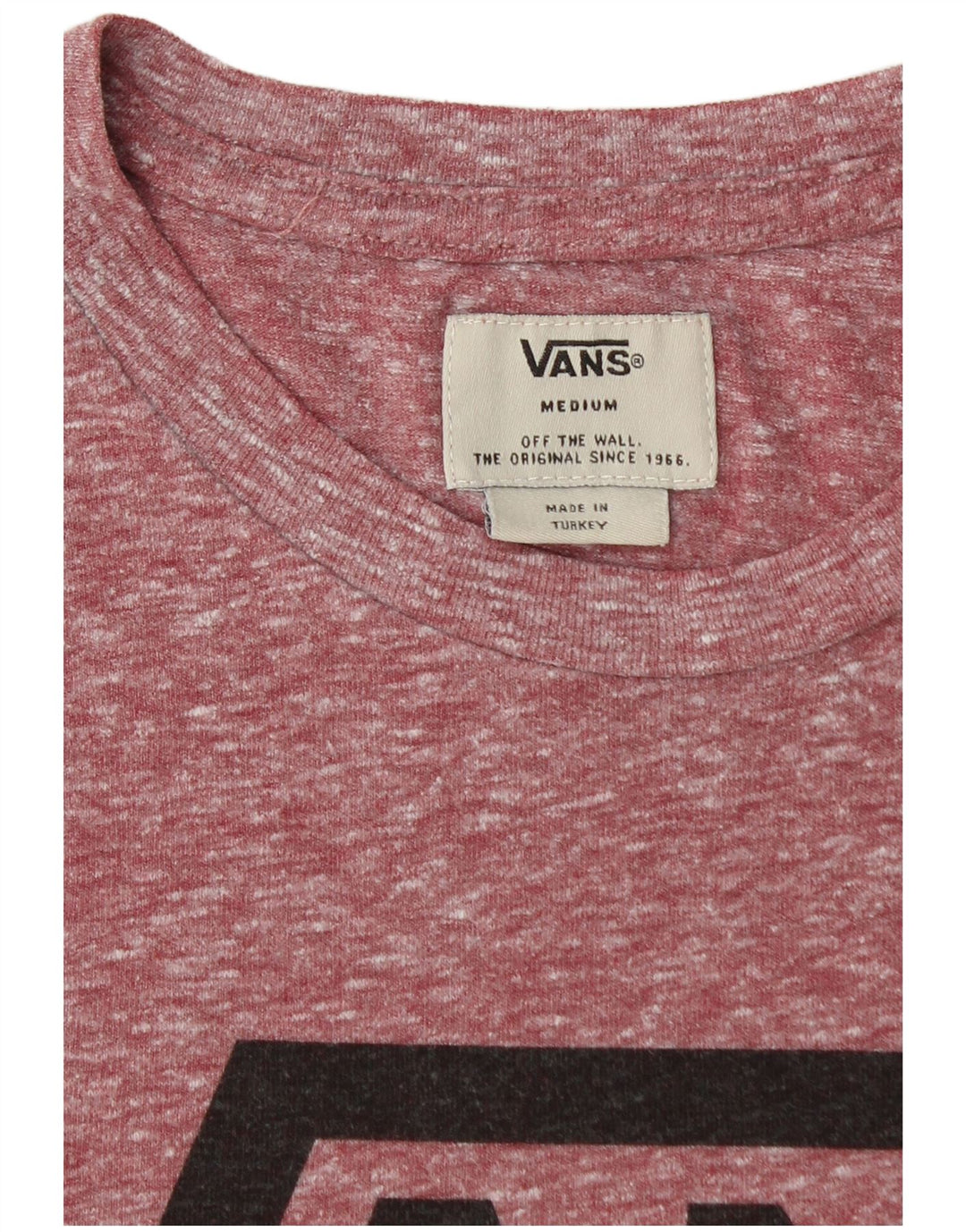 Ανδρικό γραφικό μπλουζάκι VANS Top Medium Burgundy Flecked