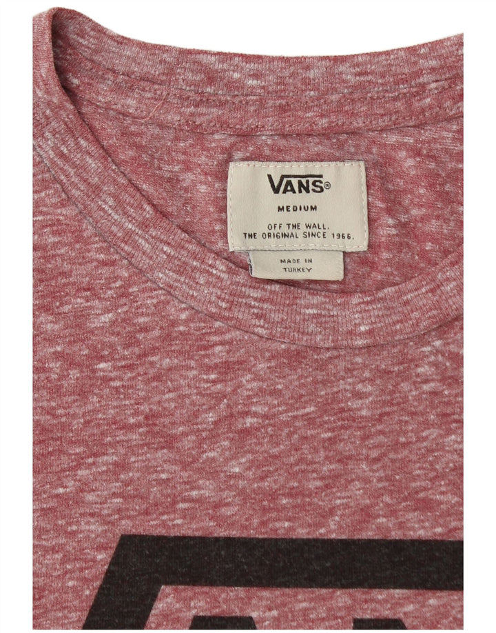 Ανδρικό γραφικό μπλουζάκι VANS Top Medium Burgundy Flecked