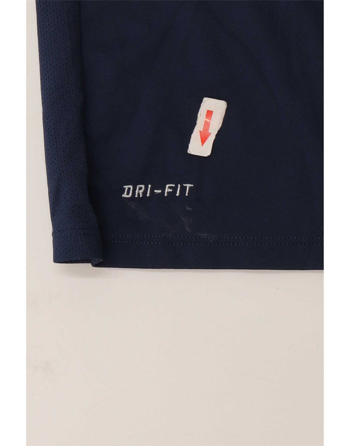 Ανδρικό μπλουζάκι Nike Dri Fit T-Shirt Small Blue Navy Colourblock Πολυεστέρας