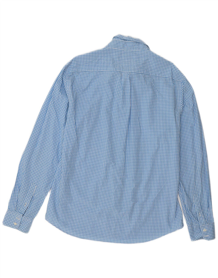 Ανδρικό πουκάμισο Boden Regular Fit XL Blue Gingham Cotton