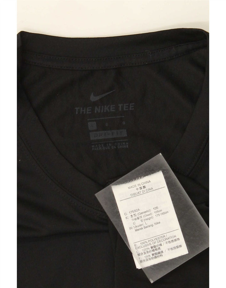 Ανδρικό τοπ Nike Dri Fit Μακρυμάνικο μεγάλο μαύρο πολυεστέρα