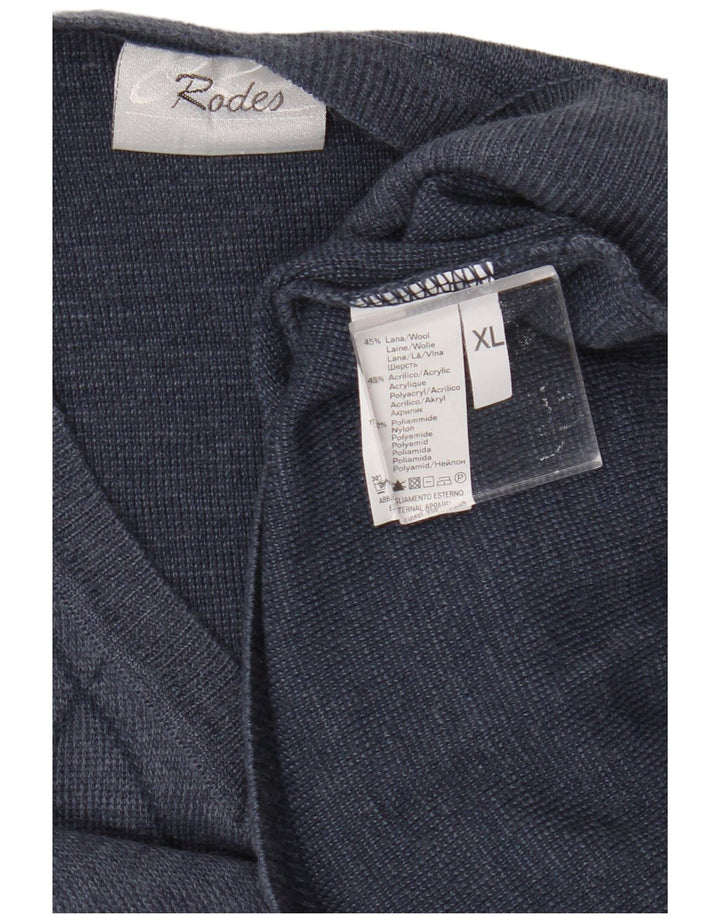 Ανδρικό γιλέκο Rodes Tank Top XL Blue Argyle/Diamond Wool