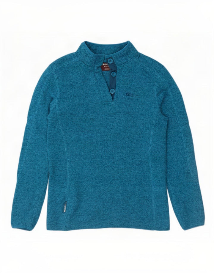 Mountain Warehouse Γυναικεία φούτερ με λαιμό με κουμπιά Jumper UK 12 Medium Blue