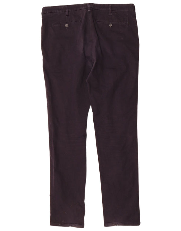 Ανδρικό παντελόνι Chino Marks & Spencer W38 L35 Navy Blue Cotton